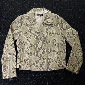 INTERMIX Sara Python-Embossed Jacket New